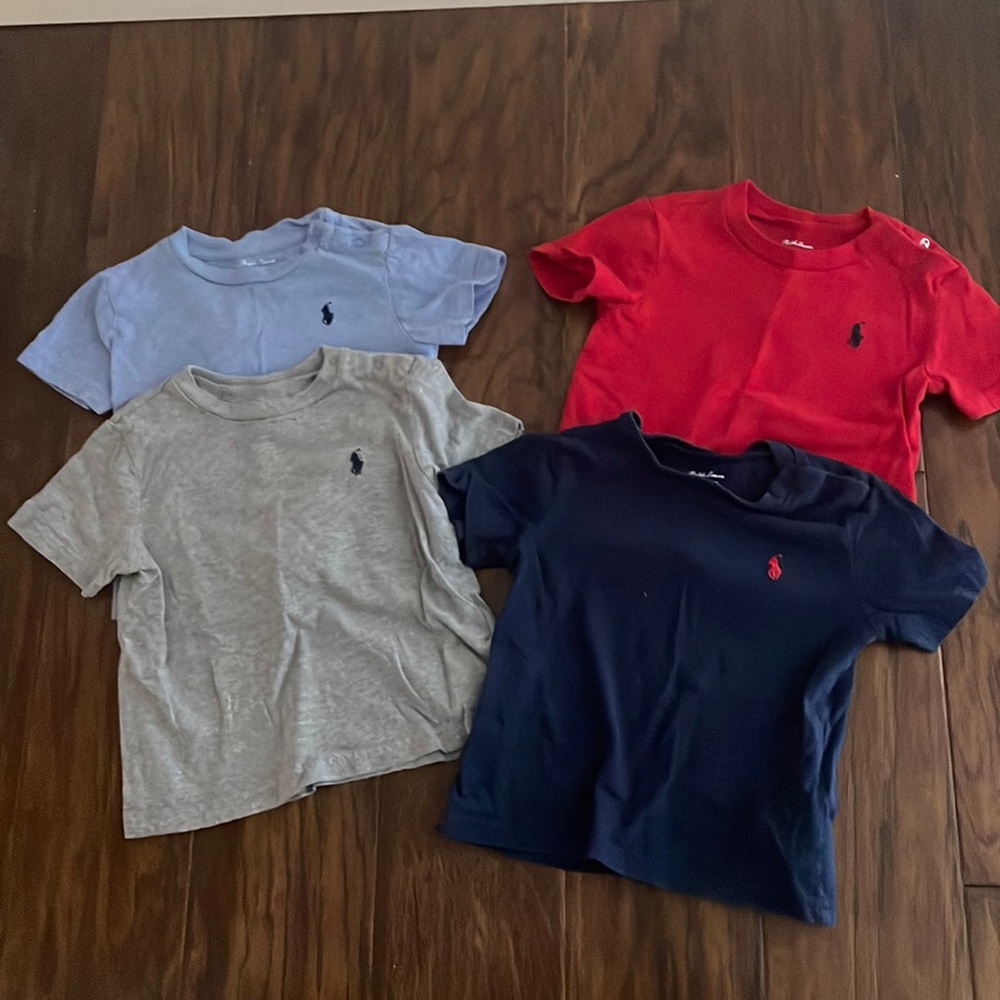 Set of 4 Toddler Boys Ralph Lauren Polo shirts